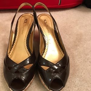 Women’s platform heels.